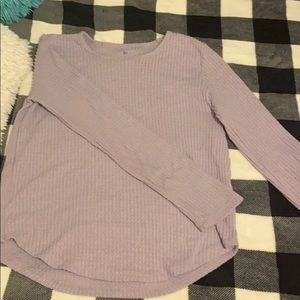 Purple long sleeve lightweight sweater by SO size